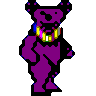 Purple dancing Deadie Bear